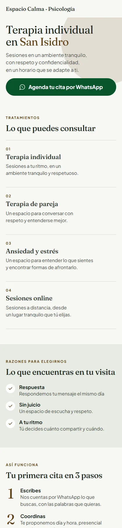 Diseño de ejemplo para psicología